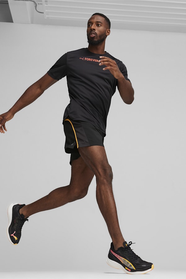 RUN "FAVORITE" Men's Graphic Tee, PUMA Black-Forever Faster, extralarge